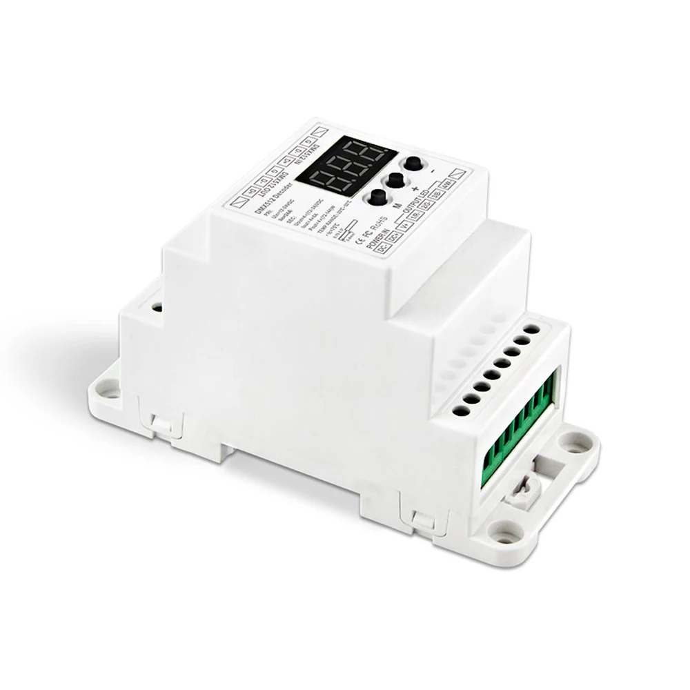 Новый светодиодный DMX512 декодер постоянного напряжения RGB RGBW RGBCCT контроллер ленты