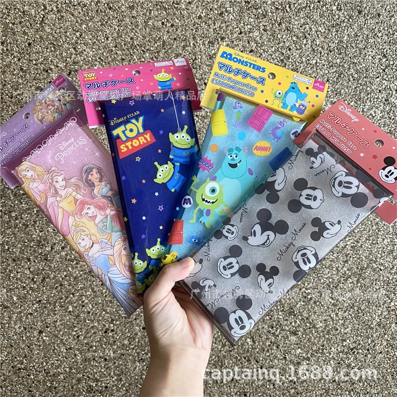 

Disney new cute transparent PVC pencil case creative coin purse boy and girl storage stationery bag student supplies