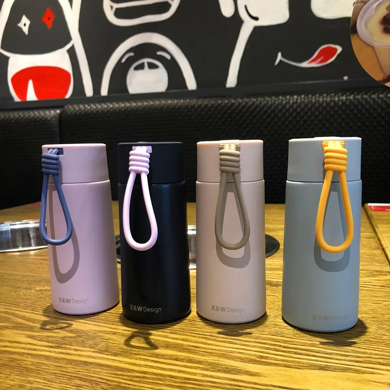 Женская портативная мини-бутылка для воды 180 мл с двойными стенками 304 термос