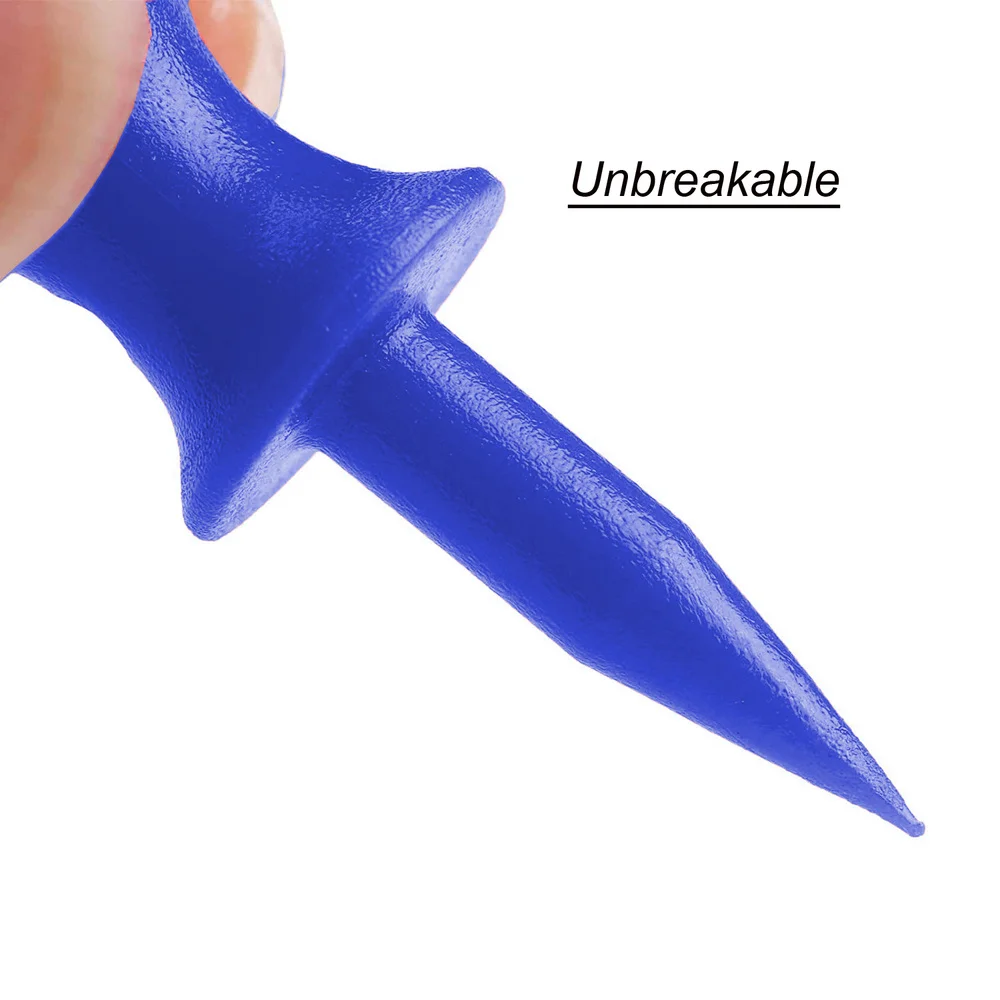 100 шт. Небьющийся Шаг вниз Гольф Тройники Пластиковые смешанные цвета Высота