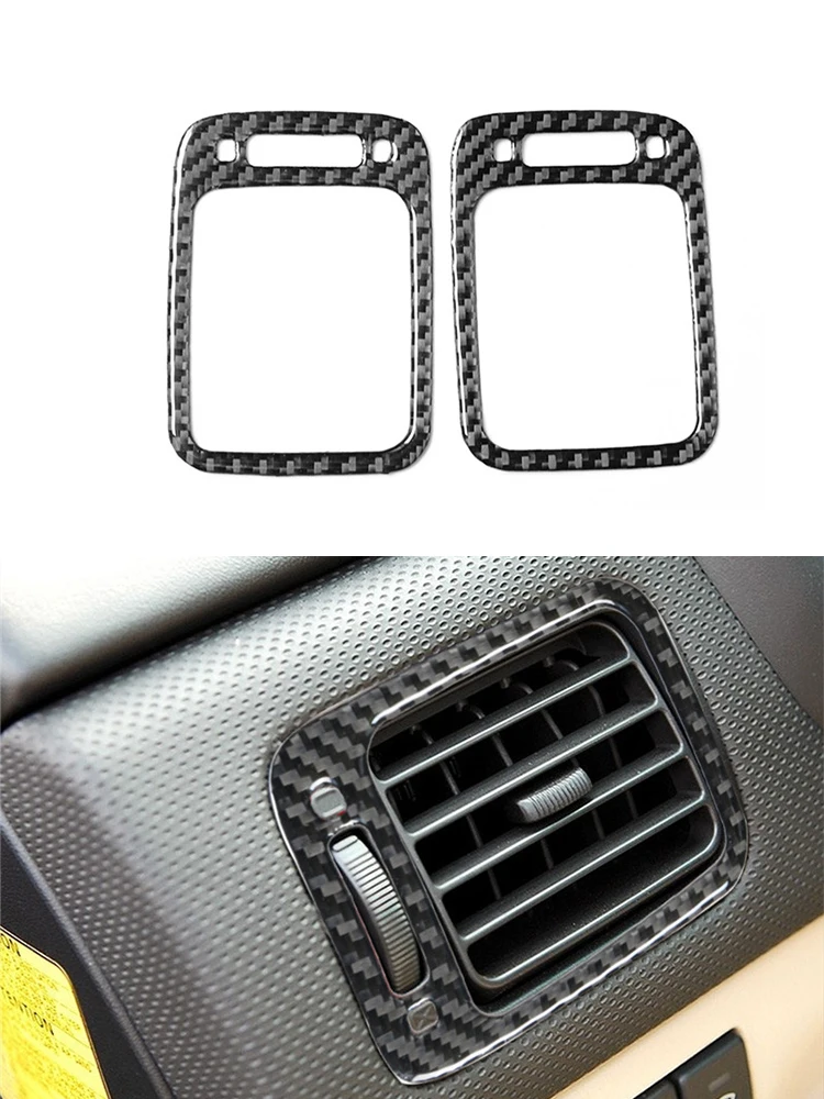 Автомобильные черные наклейки из углеродного волокна, различные детали для Subaru Forester 2005 2006 2007 2008, автомобильные аксессуары для интерьера