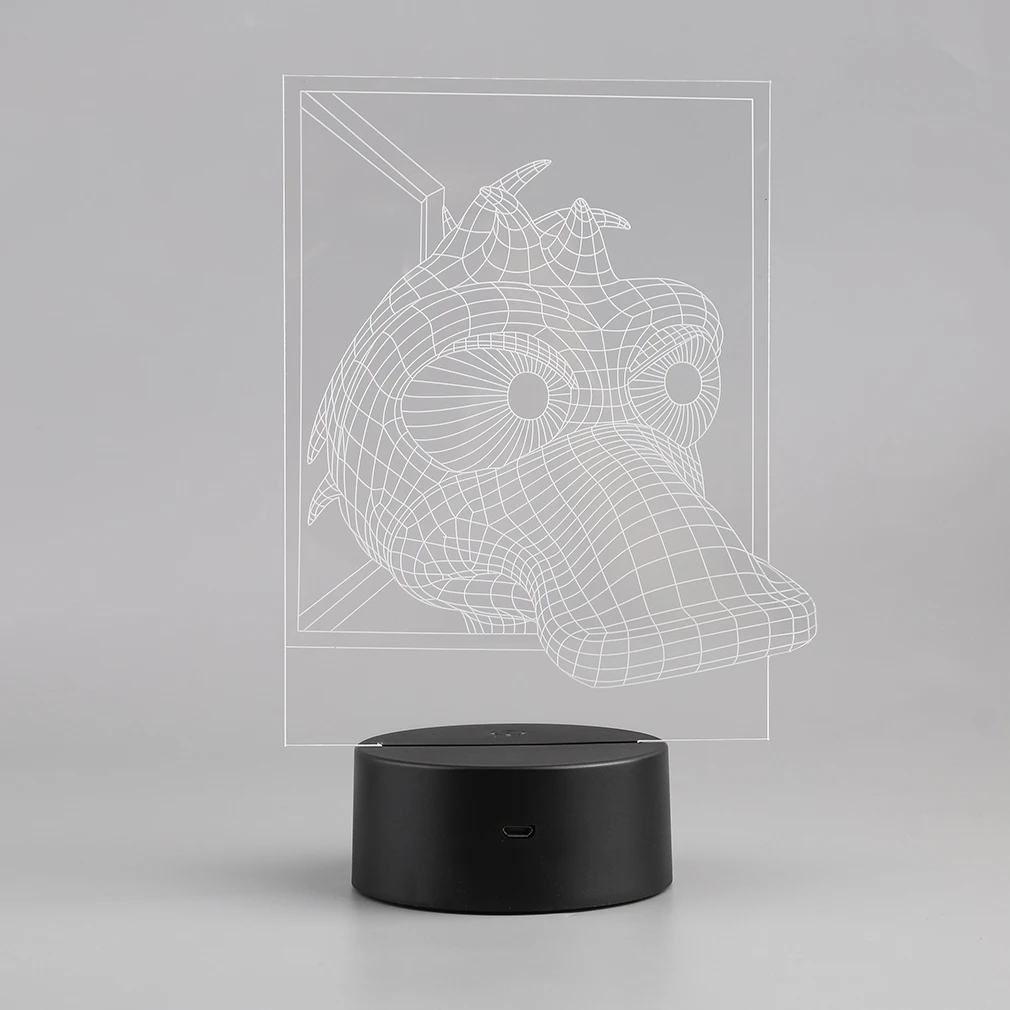 Энергосберегающий USB светильник или иллюзионный с питанием от аккумулятора 3D