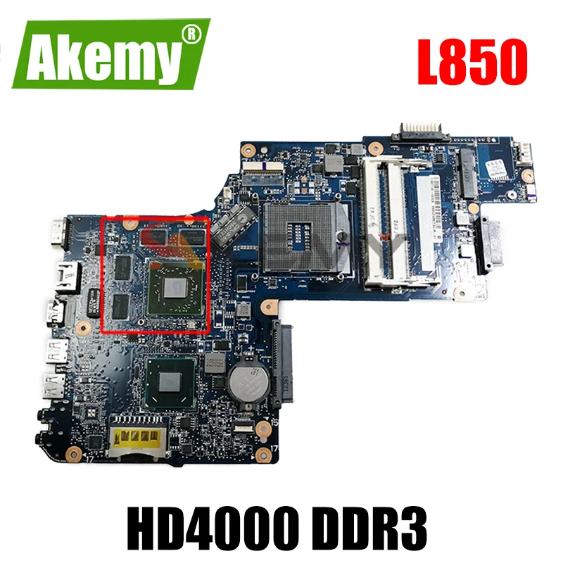 

Материнская плата AKEMY H000052580 для ноутбука Toshiba Satellite C850 L850, материнская плата с экраном 15,6 ATI HD4000 DDR3