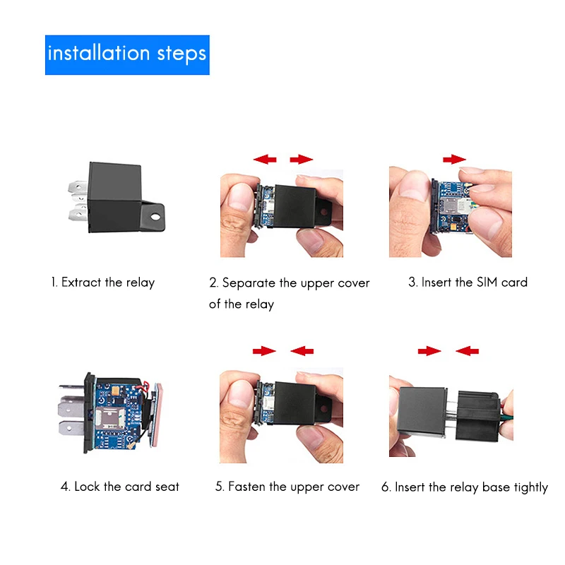 

GPS Tracker C13 Real Time Tracking Car Tracker Motorcycle Auto Anti-Theft Relay Locator