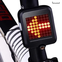 new smart usb automatic direction indicator bicycle rear light 64 led safety warning turn signal light for bike mountain bicycle