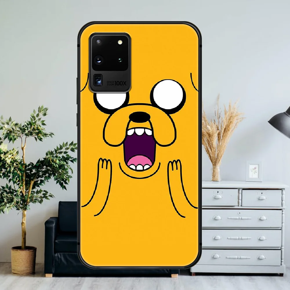 

BMO Adventure time Beemo Phone Case For Samsung Galaxy Note S 8 9 10 20 Plus E Lite Uitra black Shell Painting Cell Trend Etui