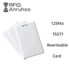 100 шт. 1,8 мм Толстая карта RFID перезаписываемый контроль доступа смарт-карта EM4305 T5577 копировальный аппарат значок 125 кГц маркерные брелоки