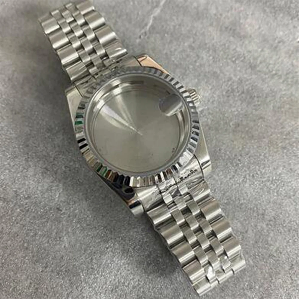 36MM Sapphire Glass Stainless Steel Watch Case 20MM Strap for NH35/NH36/4R Movement Accessories