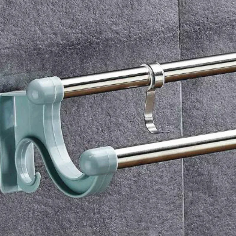 

Punch-free Seamless Towel Rack Wall-mounted Stainless Steel Thickened Towel Rack Bathroom Hook Rack Towel Bar European G8104
