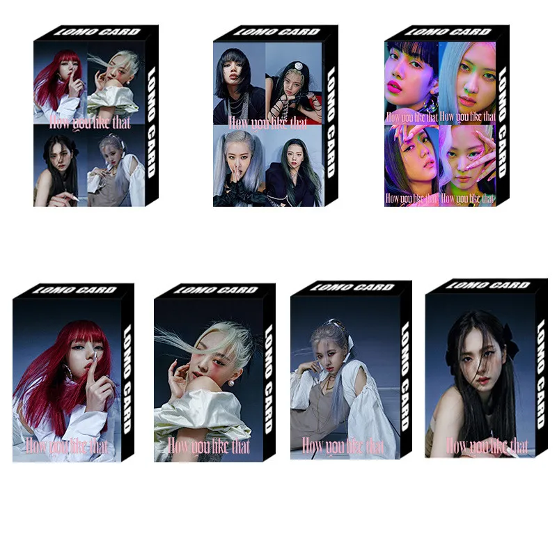 

KPOP JISOO LISA ROSE JENNIE How You Like That 30 pcs / set Ice Cream LOMO Cards Postcards BP Fans Collection Room Decoration