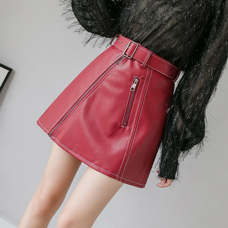 Белая однотонная юбка в пляжном стиле Женская трапециевидной формы на молнии