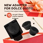 Многоразовый адаптер RECAFIMI для кофейной капсулы для Dolce Gusto, инструмент преобразования, сменный конвертер