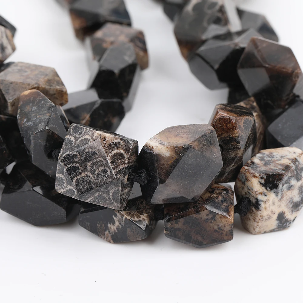 

18-20mm Natural Coral Jades Slice Square Loose Beads Charms Bracelet,Raw Gems Stone Cube Bead Pendant Strands EF-CT-321AMFJ