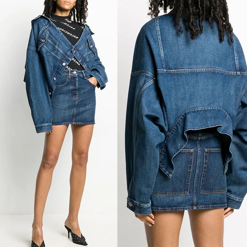 Уличная мода ленивый большой профиль два ряда металлическая пряжка потертая