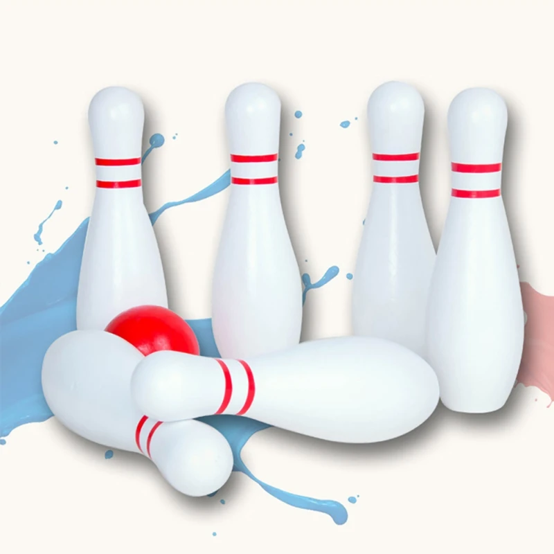 Игрушка для боулинга деревянный набор детей игрушки спорта в помещении и на