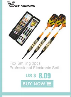 Fox Smiling 3 шт. профессиональные электронные дартс с мягким наконечником 18 г Дартс с алюминиевым легированным валом золото