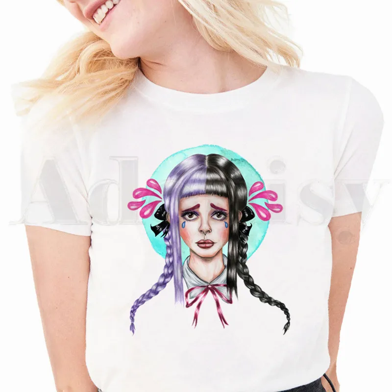 

Футболка женская летняя графическая с коротким рукавом, в стиле Харадзюку