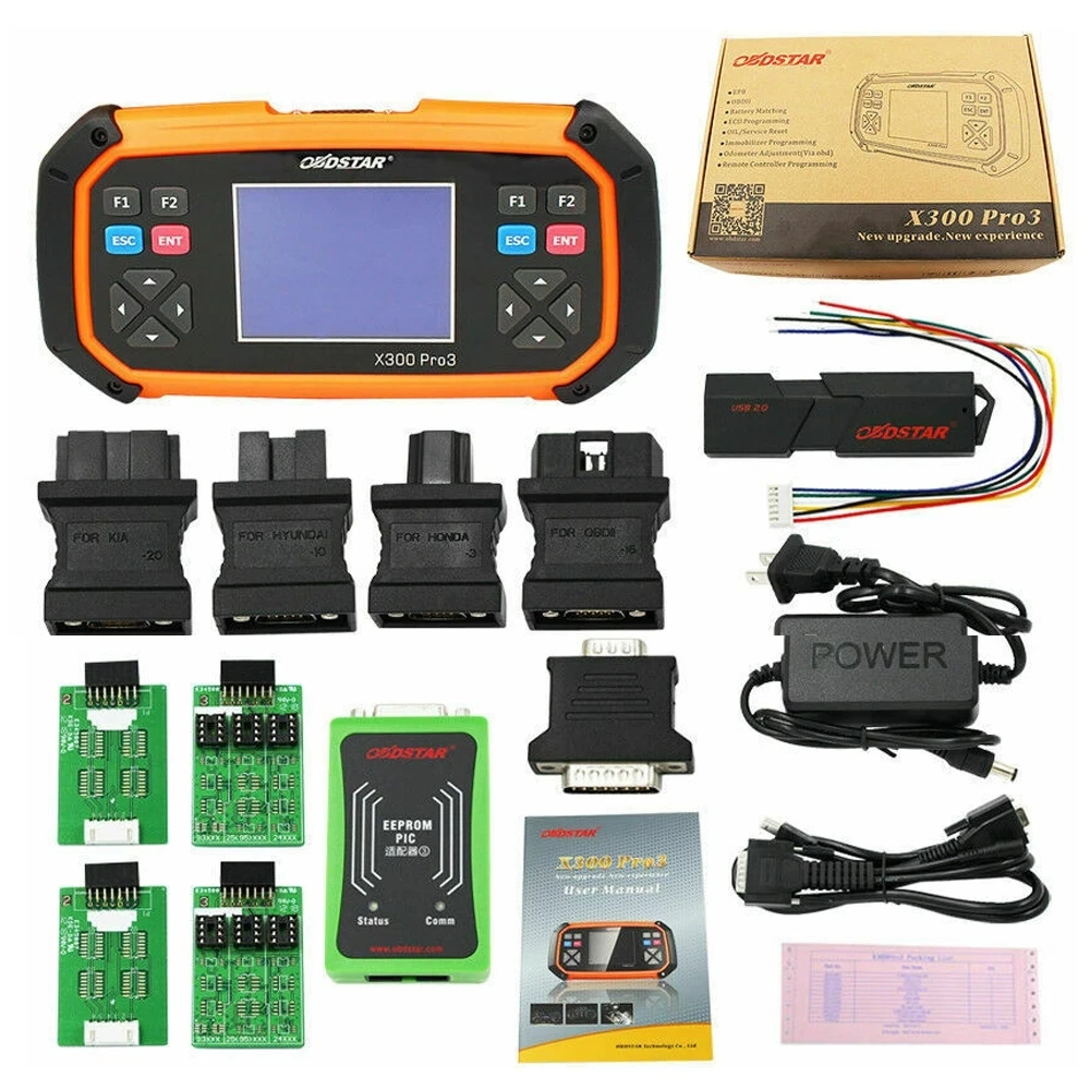 

OBDSTAR X300 PRO3 X-300 X300PRO3 Key Master with Immo+Odometer Adjustment+EEPROM/PIC+OBDII+T-oyota G & H Chip All Keys Lost