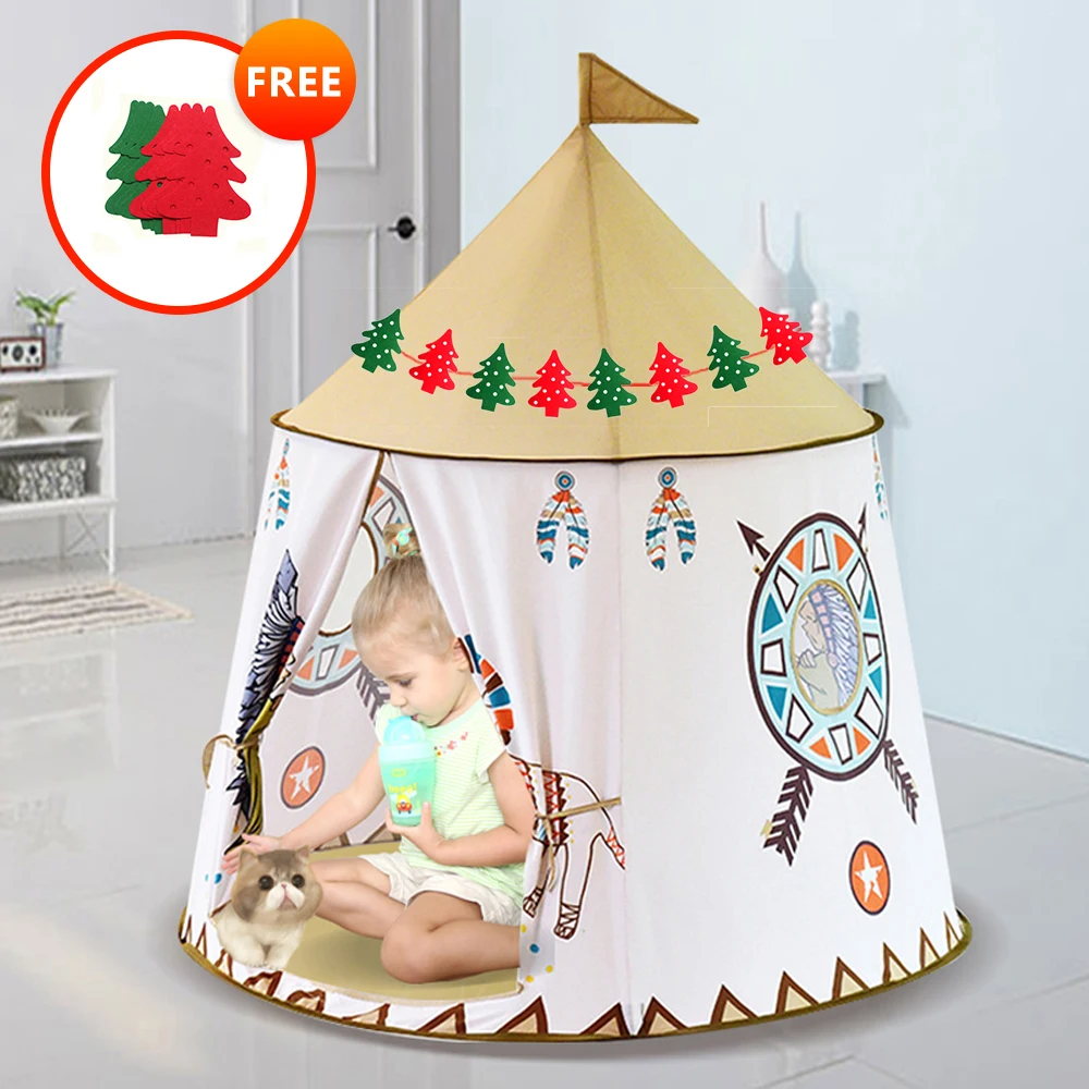 Детская складная палатка Tipi для детей Детский игровой домик вигвам Замок