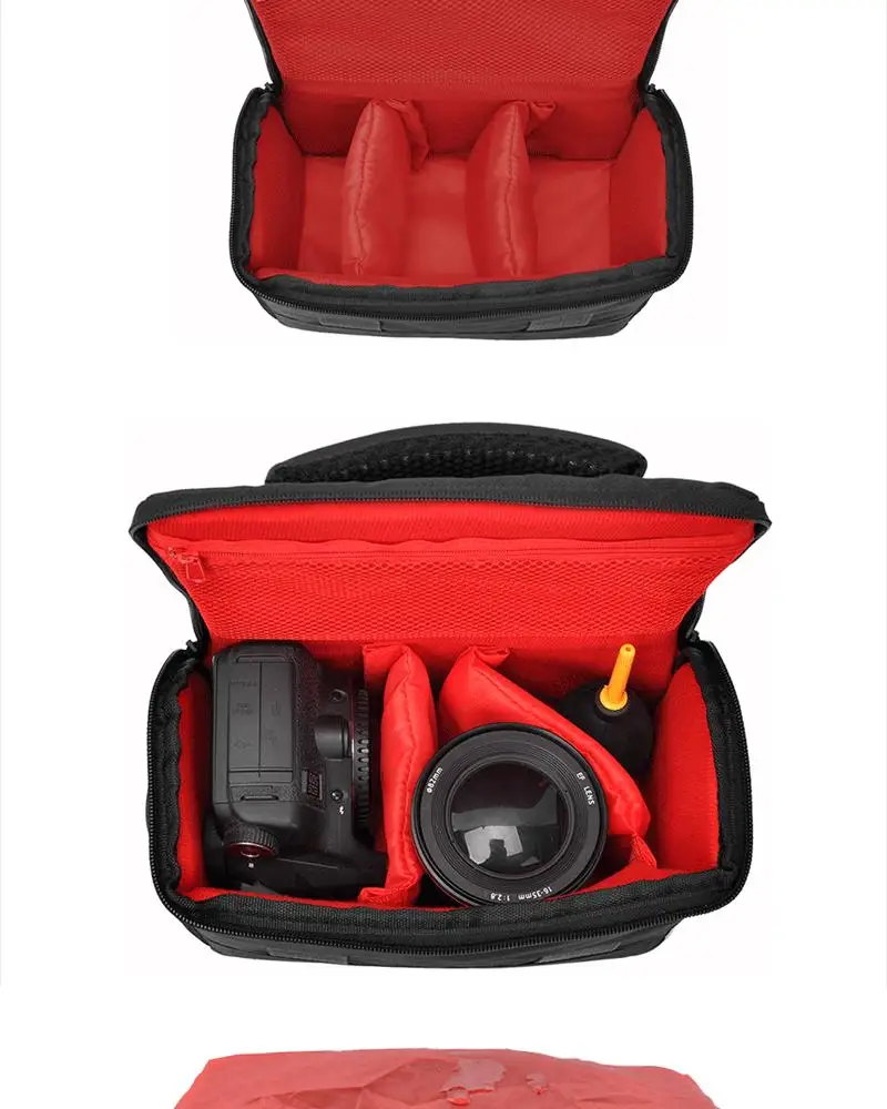 чехол для фотоаппарата сумка Качественная нейлоновая DSLR камера черный наплечный