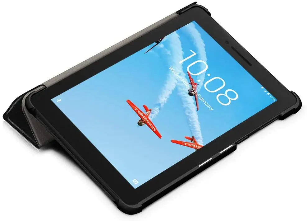 Чехол EasyAcc для Lenovo Tab E7 Ультратонкий чехол с функцией подставки тонкий кожаный