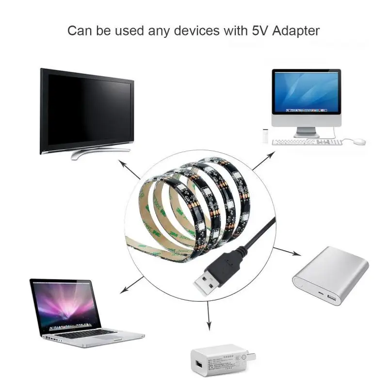 

RGB LED Strip Light 5050 TV Backlight PC Background Lighting Kit With 44Key IR Remote Controller LED Lighting Home Decoration