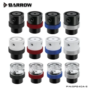 Комплект насоса Barrow D5 PWM 18 Вт + резервуар для водяного охлаждения, прозрачныйчерныйбелый помпон SPG40A-S