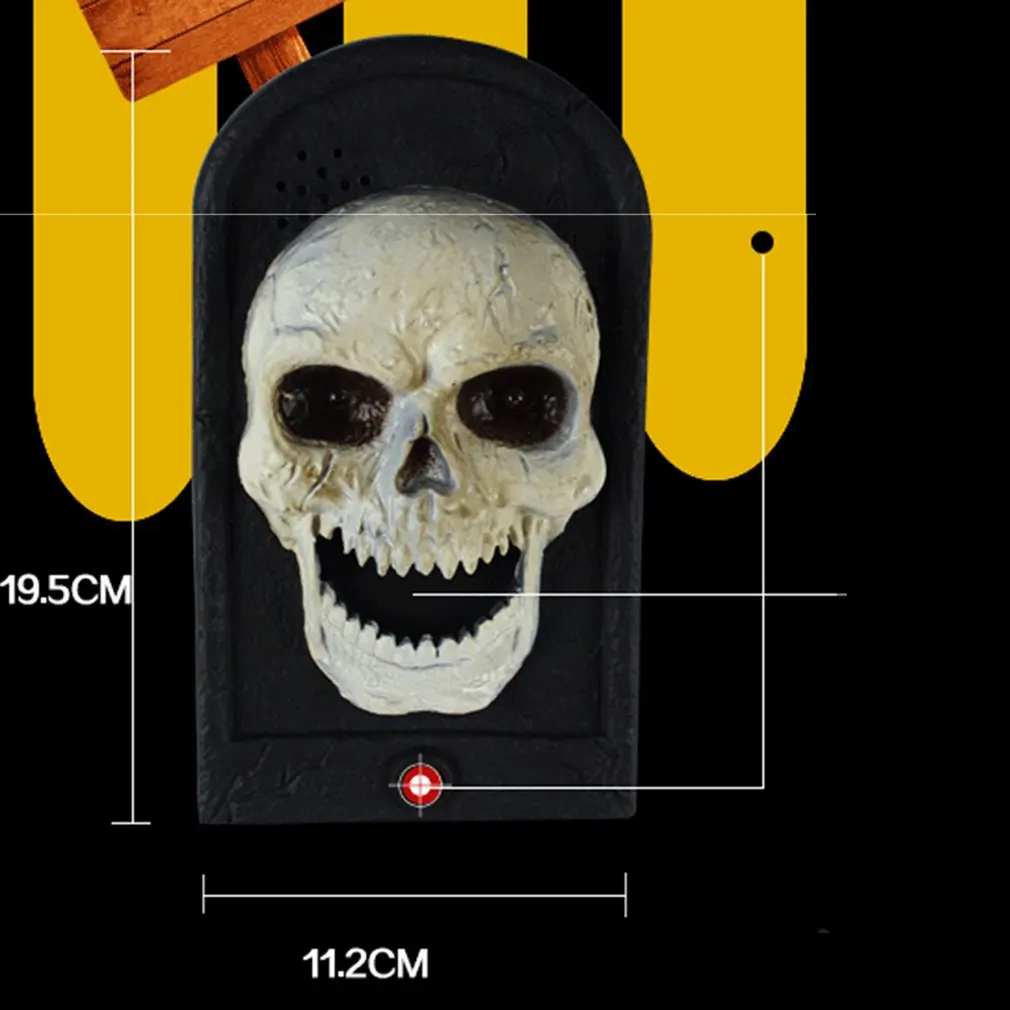 Анимированный дверной звонок от злого ведьмы для глаз со звуком света реквизит