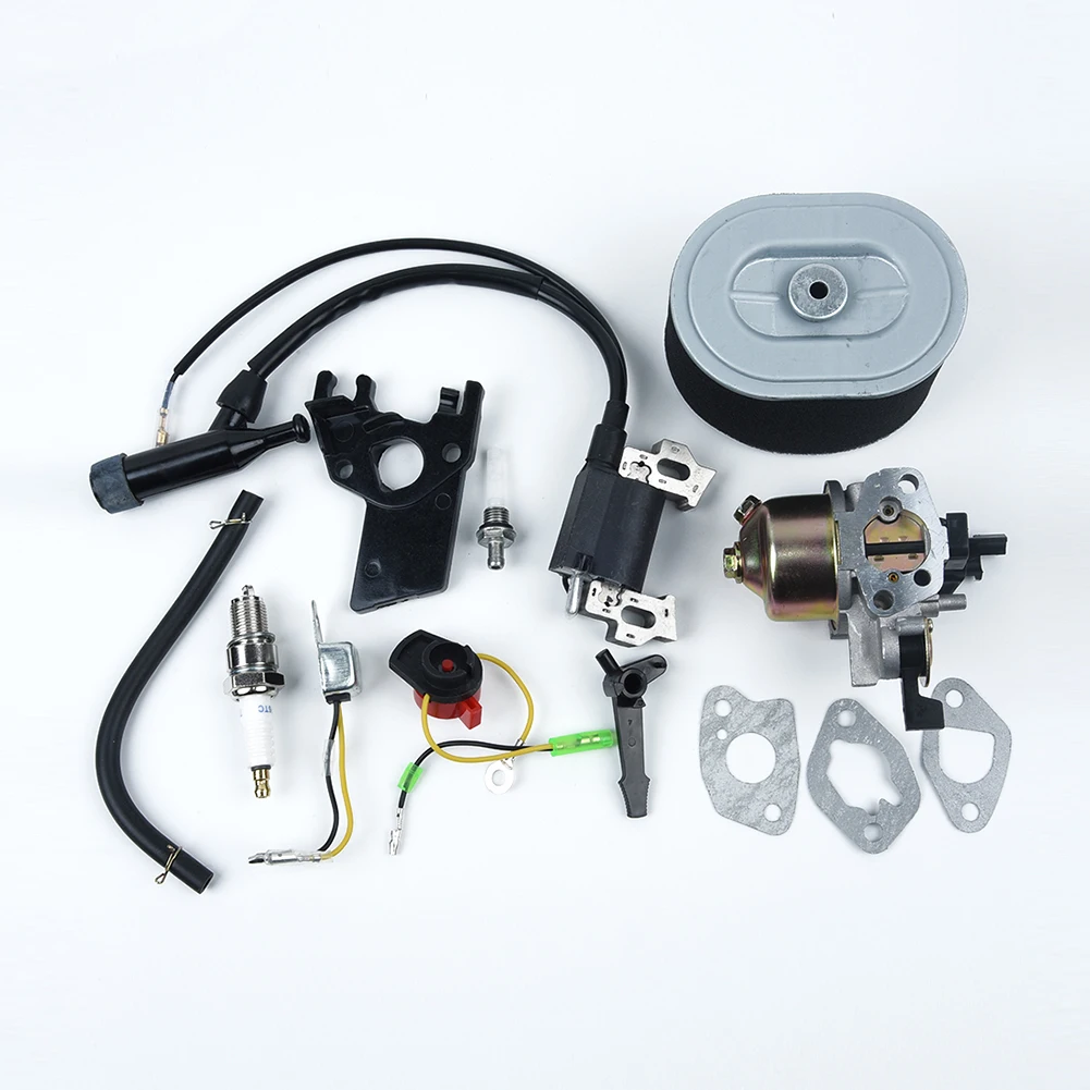 

GX160 GX200 Carburetor kit Engine Air filter Spark Plug Switch Electrode