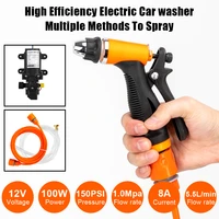 12v 100w car washer gun pump high pressure cleaner care washing machine electric cleaning auto wash maintenance tool accessories