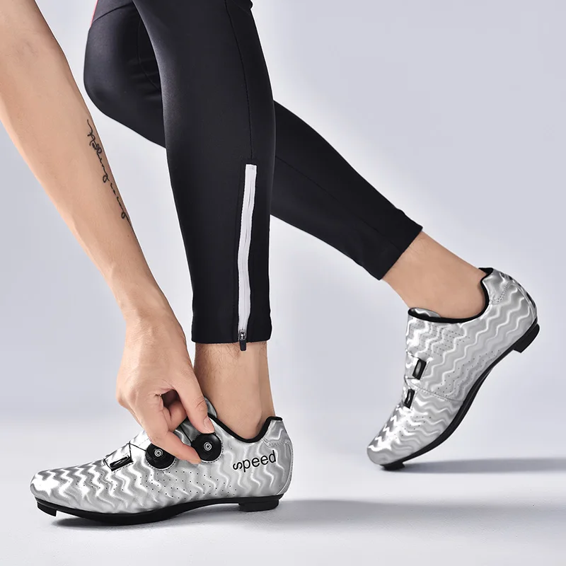 

2021 Cycling Shoes Road Carbon Men Breathable Flat MTB Sneakers Self-Locking Mountain Bike Shoes Women Racing Bicycle SPD Shoes