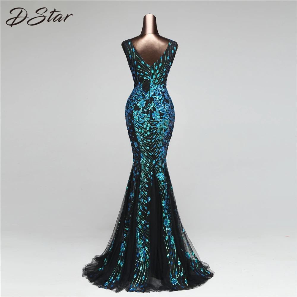 Женское платье с блестками золотое/зеленое открытой спиной вечернее макси хит