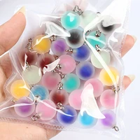 diy 20pcs 16mm mini acrylic bottles frosted beads charm pendant ornaments jewelry making