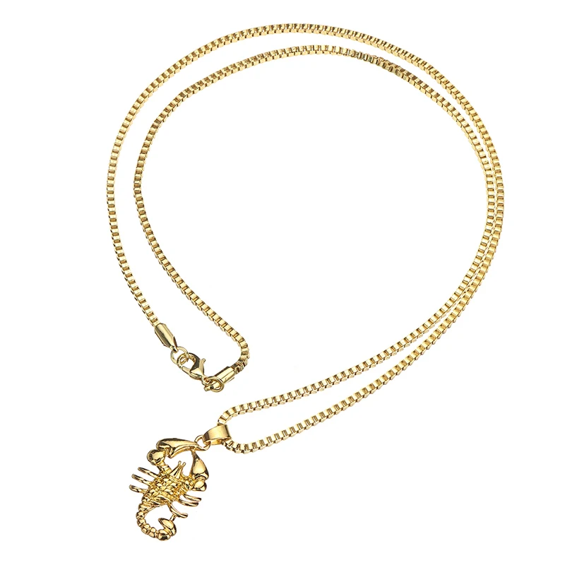 Мужская винтажная подвеска в стиле панк с золотым покрытием цепочка для свитера