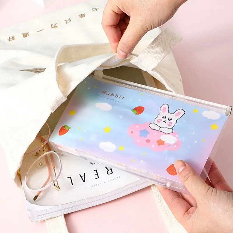 1 шт. пластиковые прозрачные пакеты для хранения с мультяшными животными | Дом и