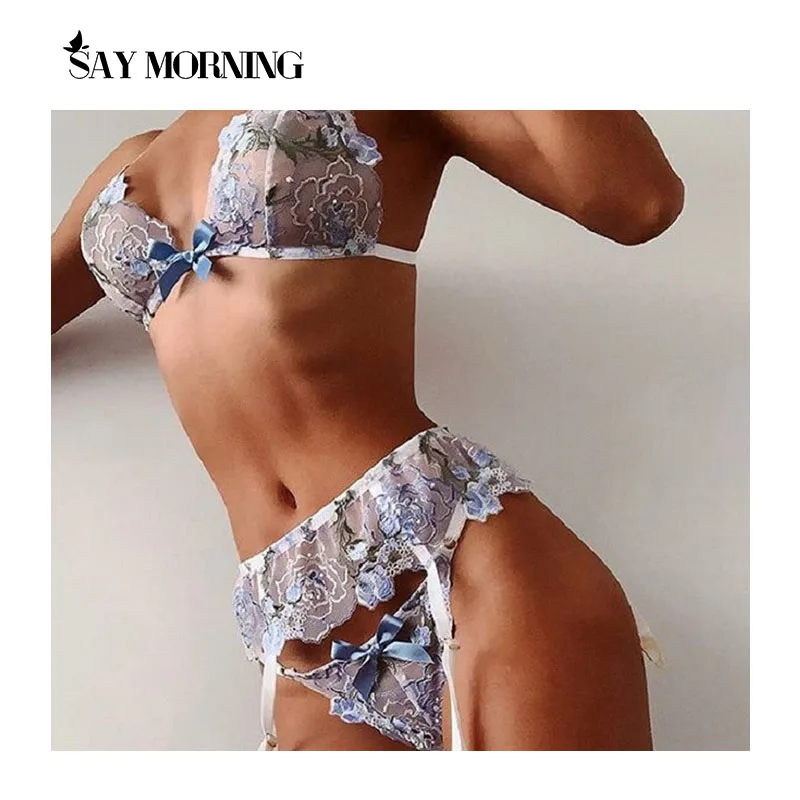 Сказать утро Новое Женское кружевное с вышивкой подвязки сексуальное нижнее