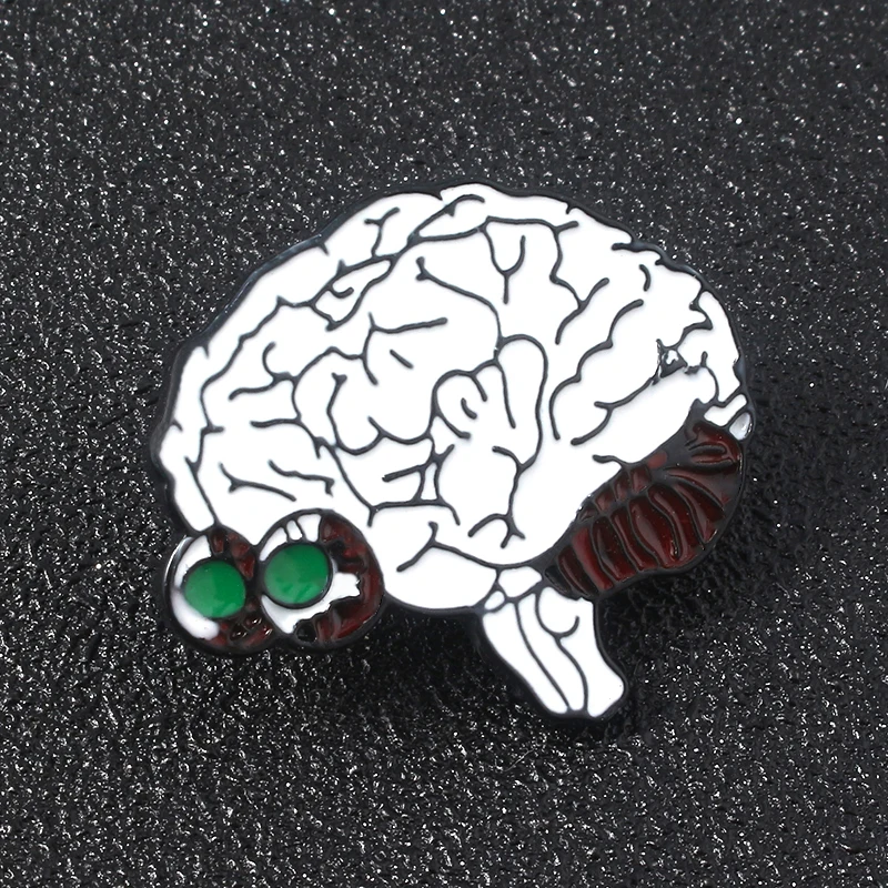 MIDY Human Organs Brooches Pins Anatomical Brain Neurology Heart Lung Badge Brooch For Men Lady Doctor Nurse Coat Gifts Jewelry | Украшения