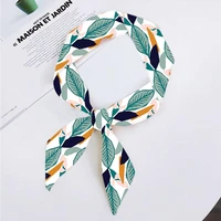 Print Art Mutiple-Function Womens Autumn Winter Warm Scarf Silky Soft Twill HandBag Ribbons Elegant Wildly Scarve