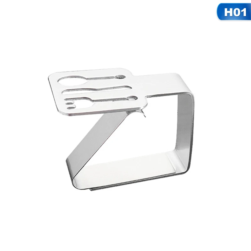 

Stainless Steel Table Cloth Clip Promenade Round Tablecloth Stable Clips Leaf flower four-leaf clover pattern Table Cover Holder