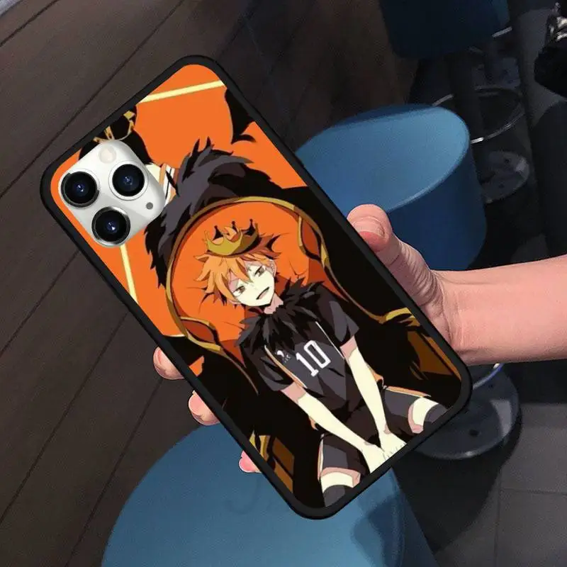 

Hot Anime Volleyball Haikyuu Phone Case for iPhone 11 12 pro XS MAX 8 7 6 6S Plus X 5S SE 2020 XR shell cover funda