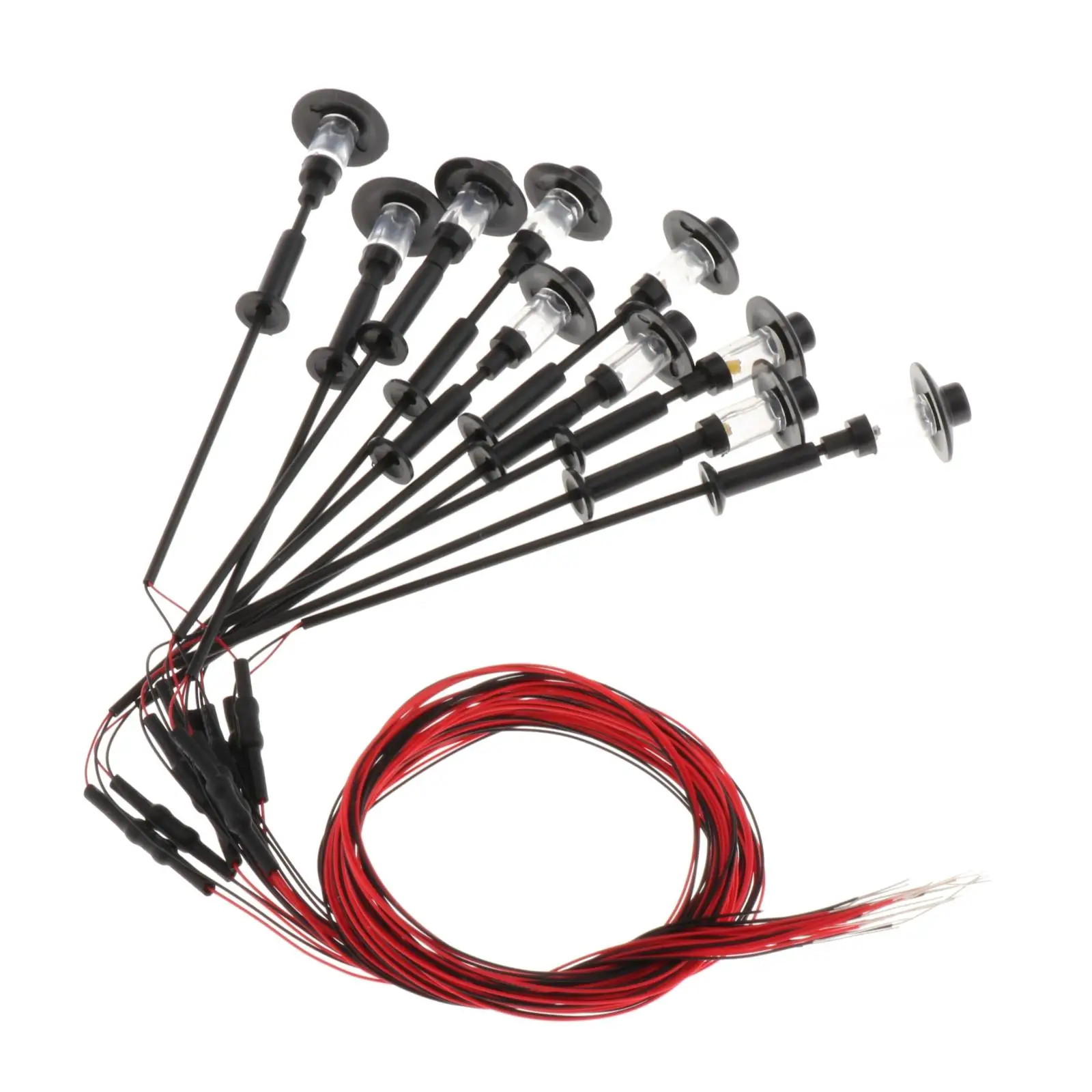 10 моделей железнодорожных уличных фонарей теплый белый свет HO TT N Scale Led 1: 100 |