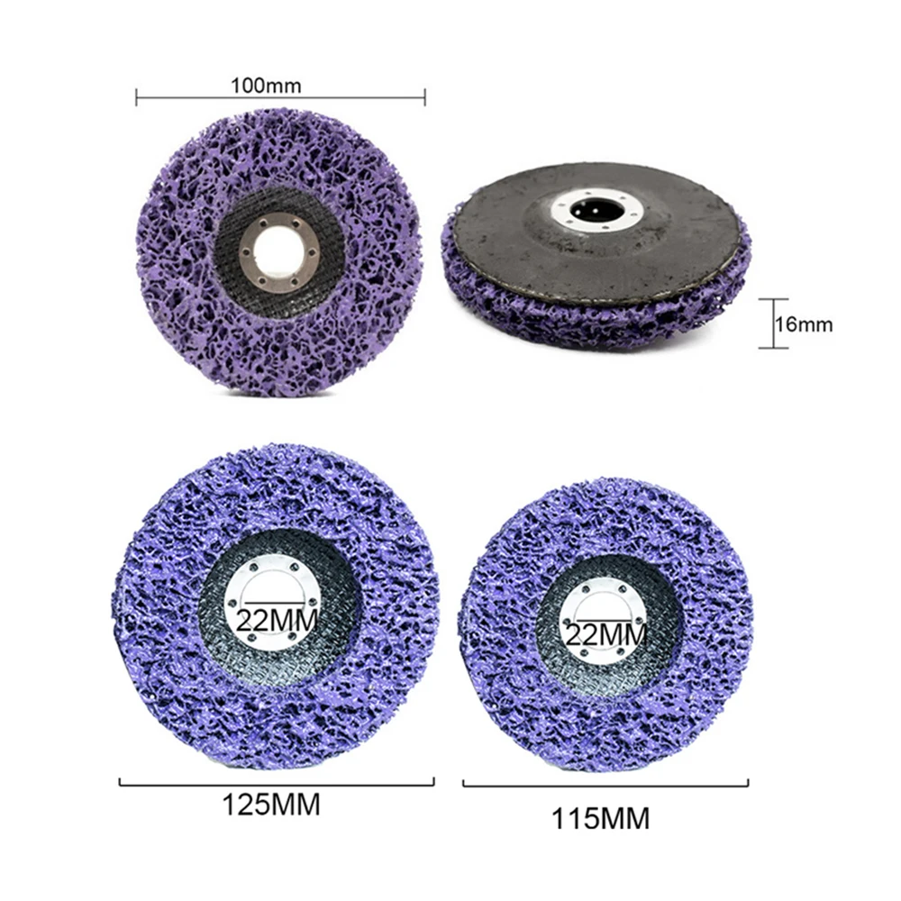 

5Pcs Poly Strip Disc Abrasive Wheel Paint Rust Remover Clean Grinding Wheels Abrasive Disc for Motorcycles Durable Angle Grinder