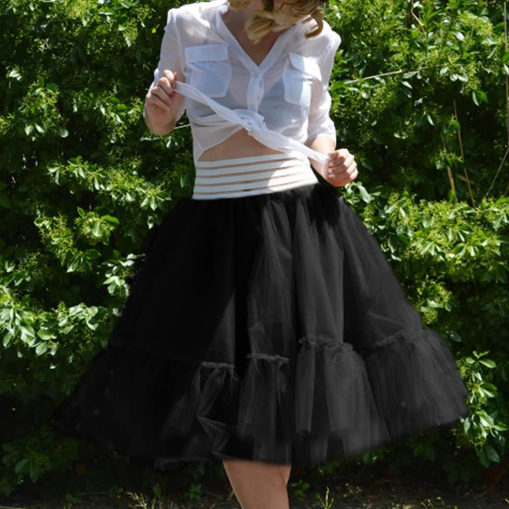 Женские юбки кринолиновая подъюбник вечерняя юбка для вечеринки винтажная