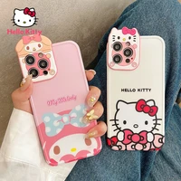 hello kitty stereo lens for iphone 13 13pro 13promax 12 12pro max 11 pro x xs max xr 7 8 plus phone full case cover