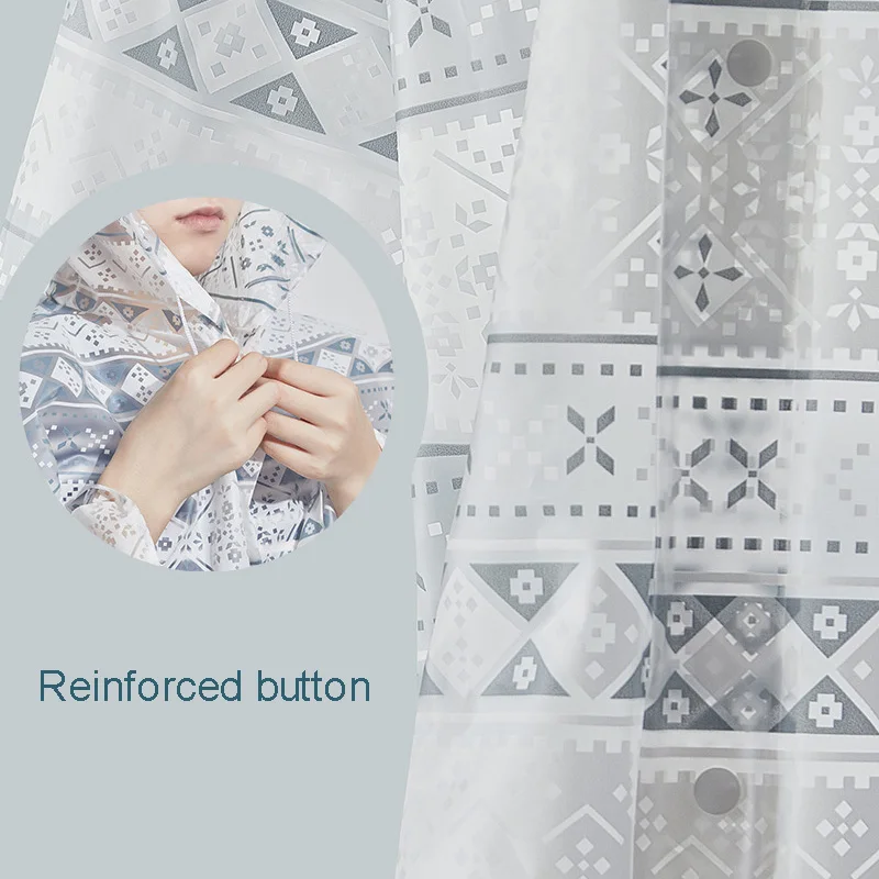 Женская и мужская водонепроницаемая куртка из прозрачного материала EVA плащ с