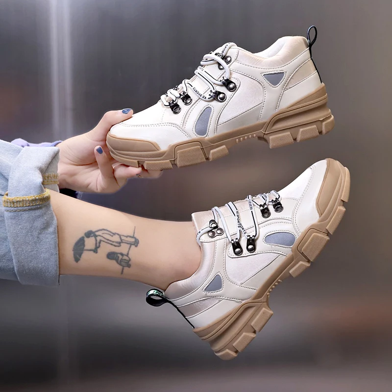 2019 женская обувь модные теннисные кроссовки feminino Dad на платформе массивном