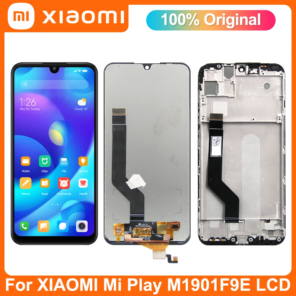 ЖК-дисплей 5 84 &quotдля Xiaomi Mi Play M1901F9E сменный сенсорный ЖК-экран с дигитайзером в