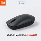 Беспроводная мышь Xiaomi Lite, 2,4 ГГц, 1000 точекдюйм, эргономичная оптическая портативная компьютерная мышь, легко носить с собой, игровые мыши