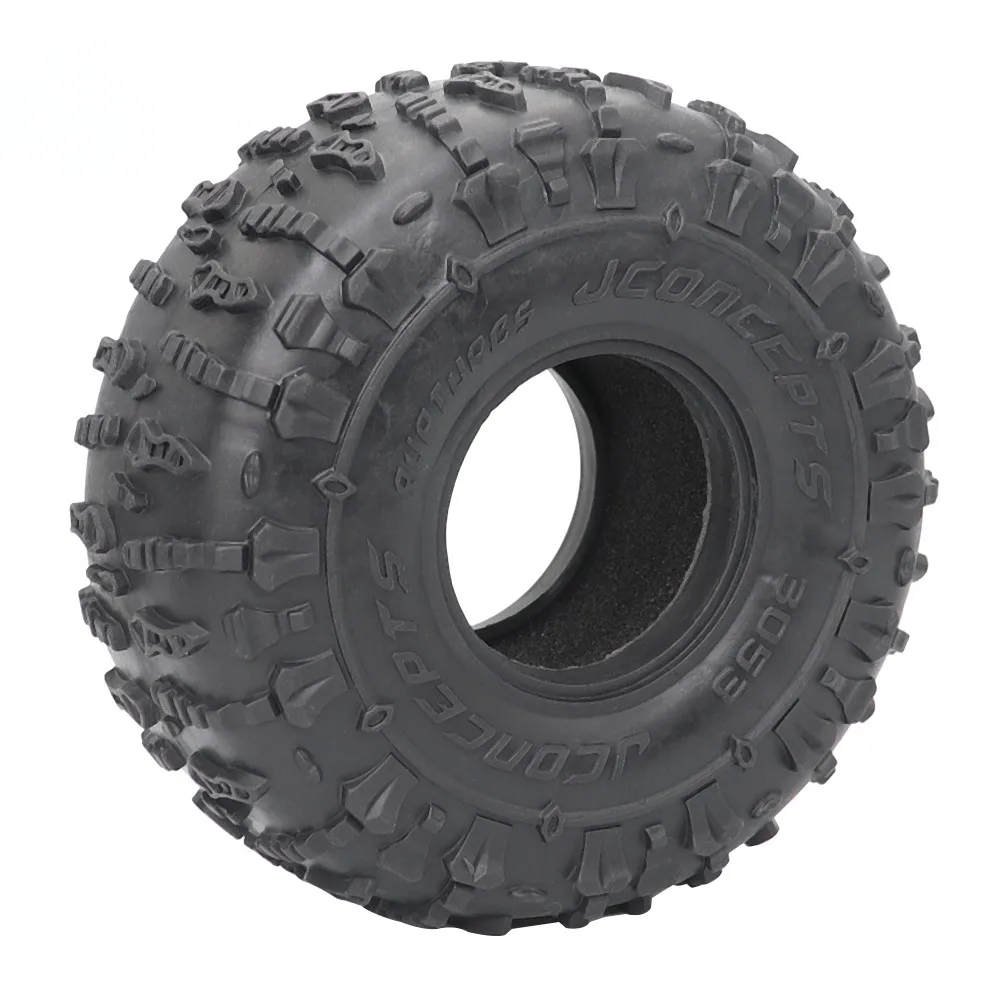 JCONCEPTS-neum&aacute;tico de goma de 1,9 pulgadas para coche teledirigido, rueda de 1,9, 123x49,5mm, para 1/10 RC Crawler Traxxas TRX4 TRX6 Axial SCX10 AXI03007 90046, 4 unidades-1
