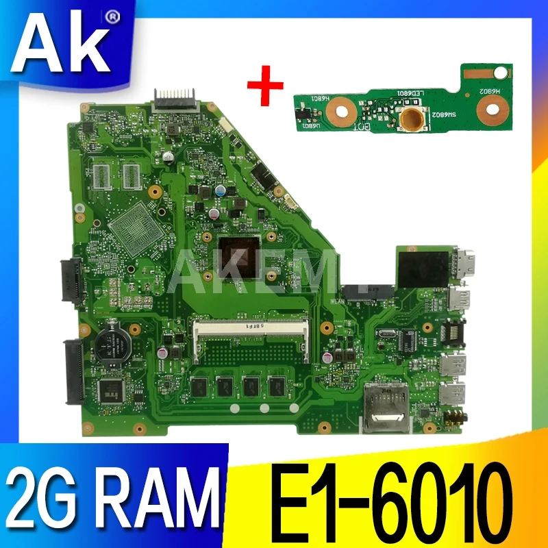 Akemy X550WA материнская плата для ноутбука For Asus X550WAK X550W X550WE X552E X550EP X550EA тестовая 2G RAM
